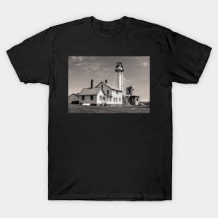 Whitefish Point Lighthouse - Sepia/Black & White T-Shirt